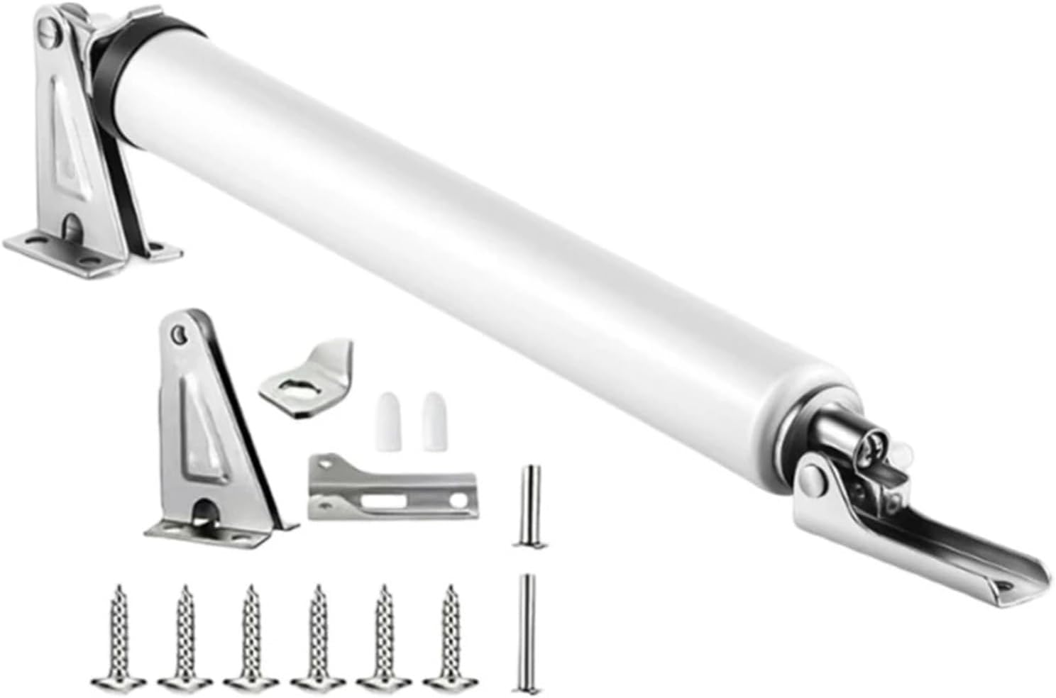 Adjustable Door Closer Medium-Sized Door Support for Commercial Use(Silver)