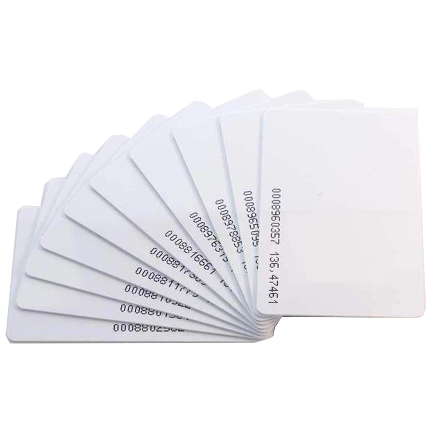AZDelivery RFID Tarjeta Llave 125 kHz Blanco Numeradas 10 Stk Compatible Arduino