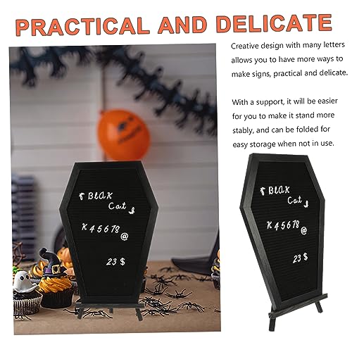 Tableau à Lettres Cercueil Fixe Écran Message Halloween Stable - 4