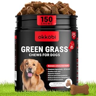 Dog Urine Neutralizer for Lawn - 150 Chews - Advanced Grass Saver for Dogs - Green Grass Chews with Natural Ingredients & Digestive Enzymes - Yellow Spot Lawn Repair - Beef