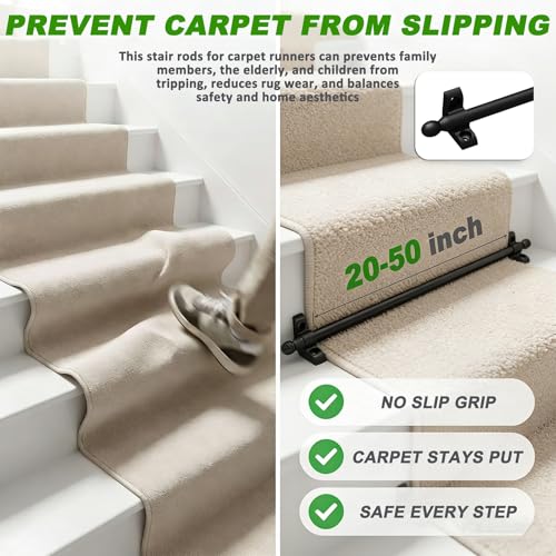 Tiges d'escalier pour tapis : la solution anti-glisse pour vos moquettes