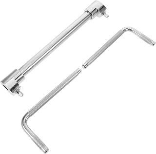 GALPADA Double-Headed Metal Cowbell Mount Clamp Adjustable Cowbell Clip for Bass Drum Hoop Heavy-Duty Drumming Accessory for Percussion Kits