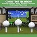 Solvora Rubber Golf Tees for Mats & Indoor Golf Simulators - 8 Pack Mixed Size for Driving Range & Indoor and Outdoor Golf Hitting Mats (US Sizes, 8 Sizes)