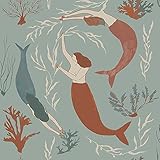 Elana Gabrielle - Premium Peel and Stick Wallpaper, Designer Coastal Wallpaper for Bedroom, Dorm Room Essentials, Self Adhesive, Vinyl, 30.75 Sq Ft Coverage (Muses Collection, Pool)
