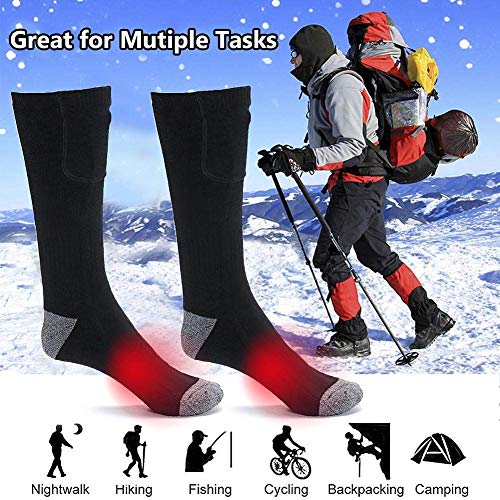 HTYG Calzini riscaldati elettrici Ricaricabili