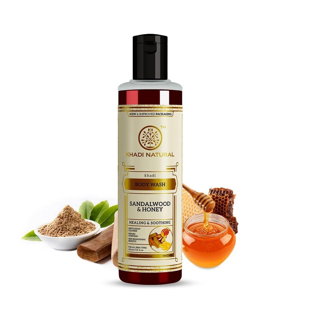 SENTA Sandalwood Honey Body Wash Gentle Body Cleanser for Healthy Skin Body Wash for Calming Sunburns Body Wash