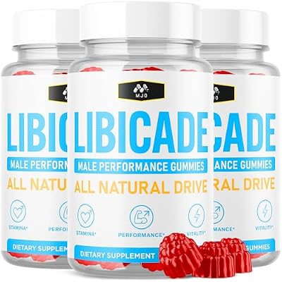 (3 Pack) Libicade Gummies, Official Libicade Gummys for Men with All Natural Ingredients, Advanced Wellness Support Formula with Premium Vitamins for Optimal Health & Active Lifestyle (180 Gummies)