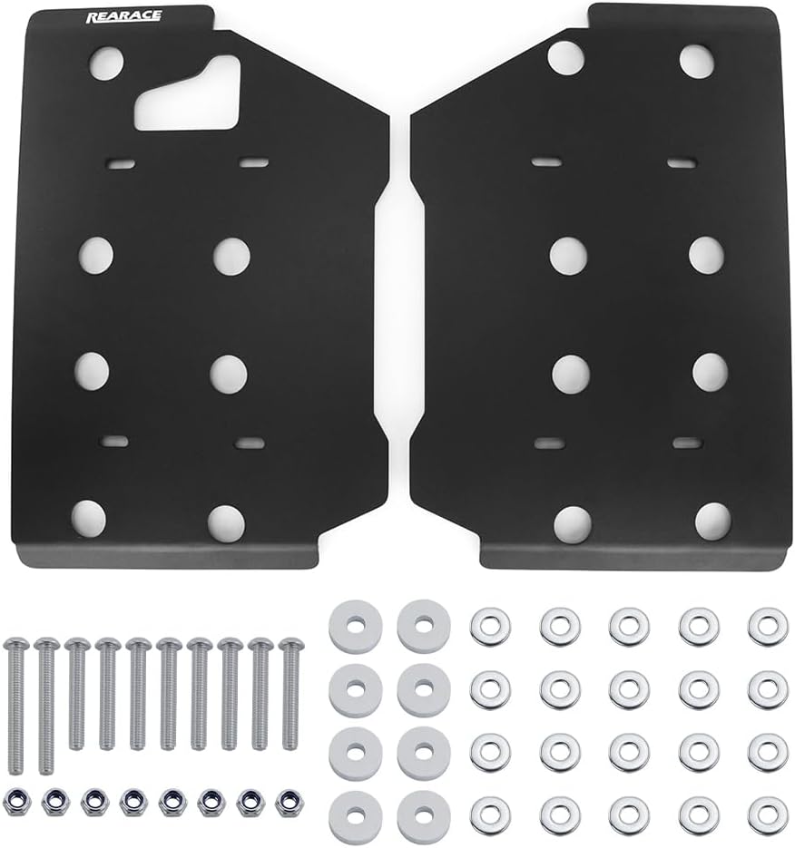 Aluminum Footwell Skid Plates Cover Guard Fit for Grizzly 550 09-14/700 07-24/700 Special Edition 16-24