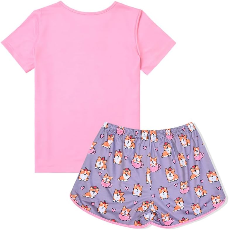 CHILDRENSTAR Matching Girls&Dolls Pajamas Summer Pjs Set Short Sleeve Sleepwear - Image 4
