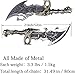 [Viking Cutlery] Handmade Kratoo's Blades of Chaos real Metal,One Set of Two Bades of Chaos with Display Plaque Kratoos Metal Chain Sword 1:1 Replica for Cosplay Display Decor (Kratoos Blade Of Chaos)