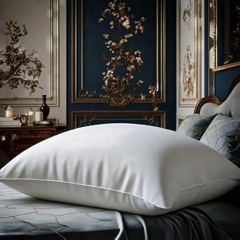Continental Bedding Luxury Polish Down Pillow – Plush Sleep Support in Standard, Queen, & King Sizes Cover