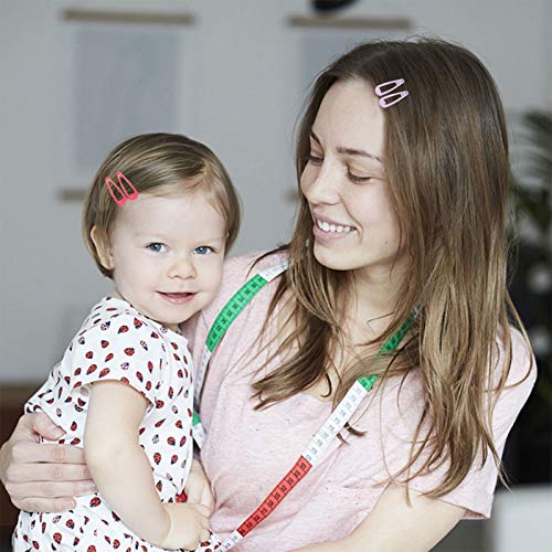 100 Pcs Small Hair Clips For Little Girls 1 Inch Metal Mini Snap Hair Clips Barrettes For Toddlers Kids Hair Accessories (Multicolor) #TOP6