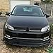 3Pcs Compatible for VW Polo MK5 6R TSI TDI Standard Pre‑Facelift 2014-2017 Car Front Bumper Splitter Lip Gloss Black Spoiler Bodykit Tuning