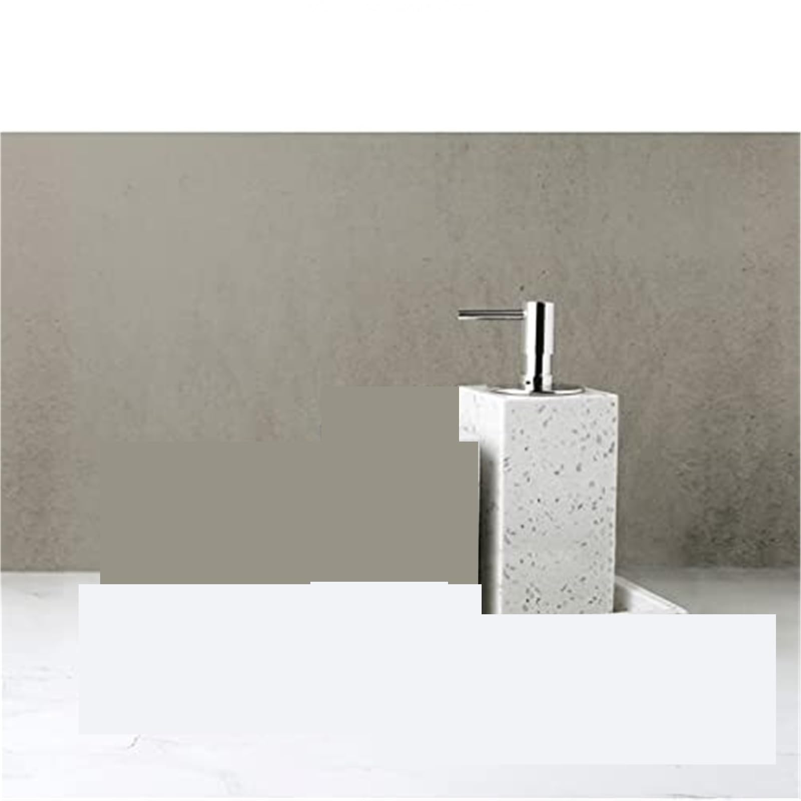 piatto Marble Soap Dispenser Square Or Round, Suitable For Bathroom And Hotel Accessori per il bagno(Circle)