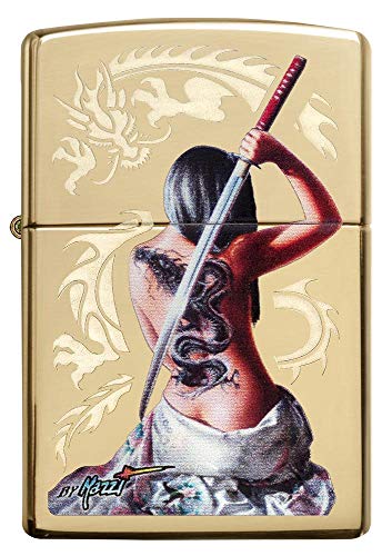 Encendedor de bolsillo Zippo Mazzi Dragon Girl miniatura 2