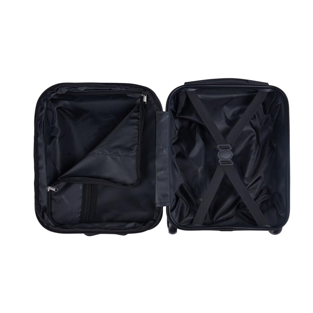 Cabin Max Anode 40 x 30 x 20 cm Hardscalen - Maleta con Ruedas para bajo Asiento, 24 L, Wizz Air, Eurowings (Black, 40 x 30 x 20 cm, Ampliable a 40 x 20 x 25 cm) — view 6