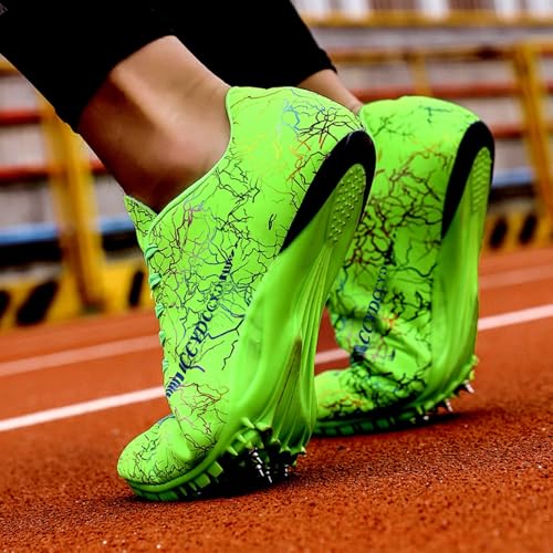 Image of Men's Track Spike Shoes Lightweight Breathable Running Sneakers for Distance Sprinting Athletic Training Jumping Track and Field Suitable for Women and Girls