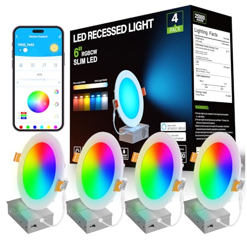 DAYBETTER Recessed Lighting 6 Inch Smart Color Changing Tunable White