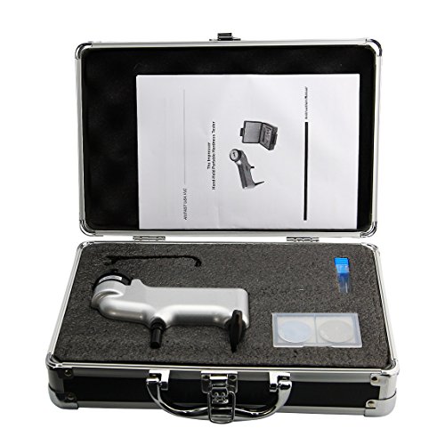 Image of Barcol Hardness Tester Metal Hardness Tester 4-in-1 Dial Hardness Tester with HB HR HV HW Systems Portable Hardness Tester for Aluminum, Aluminum alloys, Copper, Copper alloys (Model HT10)