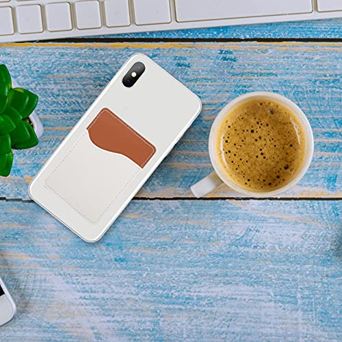 BESPORTBLE 6 Sets Sublimatie Telefoon Card Houders Lijm Telefoon Wallet Pu Lederen Kaarthouder Voor Meest Smartphone… - Image 4