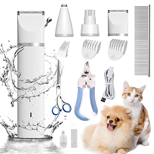 Cordless Rechargeable Dog Grooming Clippers for a Smooth Shave