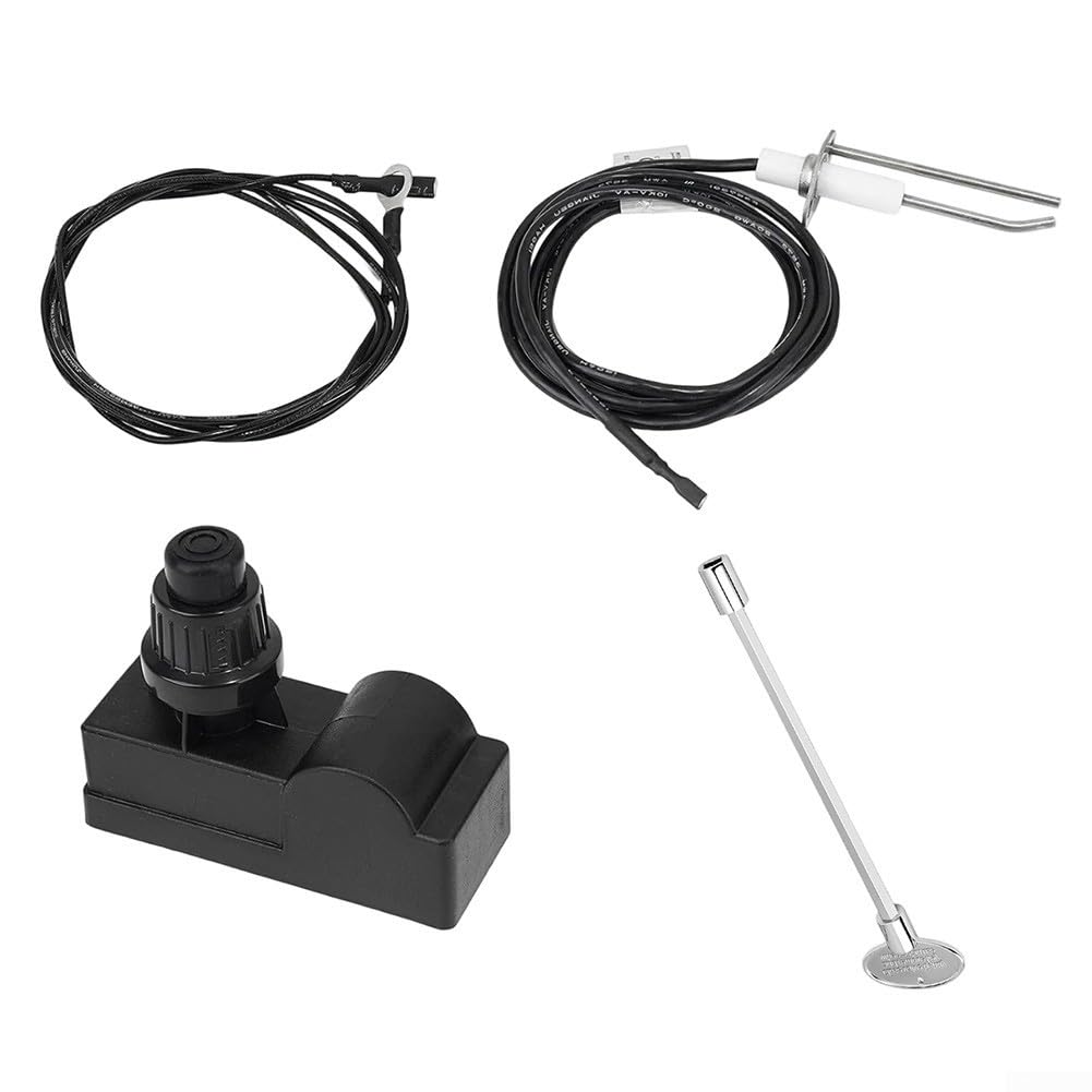 Kit di accensione chiave valvola del gas, 20,3 cm, con fili da 900 mm e accensione a impulsi, per parti di ricambio per barbecue (B)