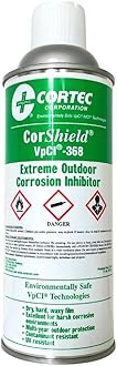 CorShield VpCI-368 Aerosol Anti Rust Wax Spray Ready to Use Extreme Outdoor Rust Inhibitor Removable Coating 11oz Can