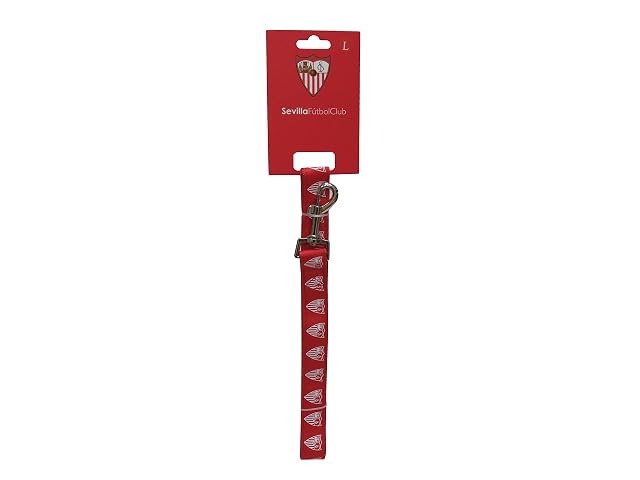 Foto 2 de 3 de Sevilla Fútbol Club - Correa para Perro, Talla S-M, Producto Oficial, Poliester, Color Rojo (CyP Brands)