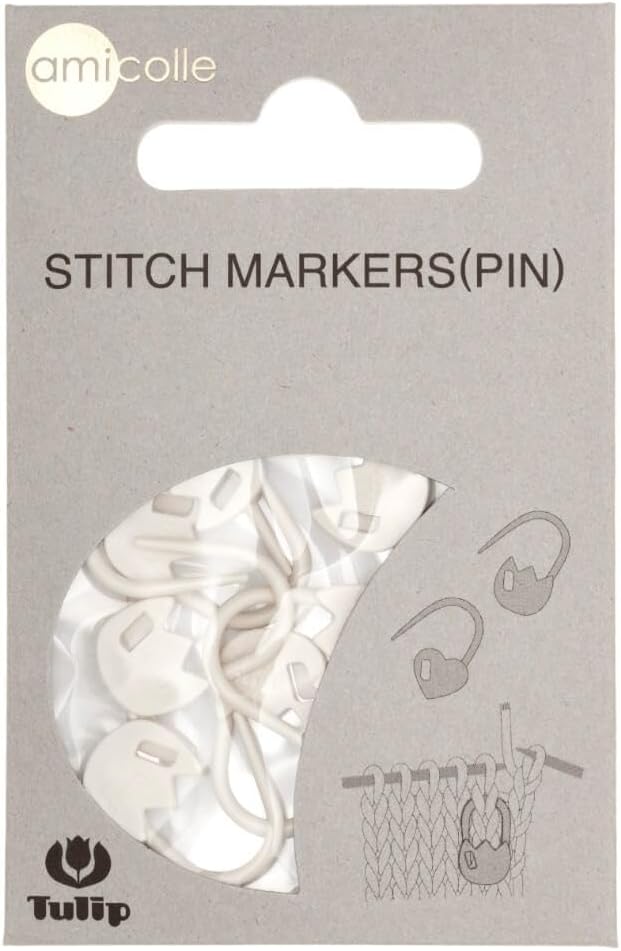 Tulip Stitch Markers, White, One Size