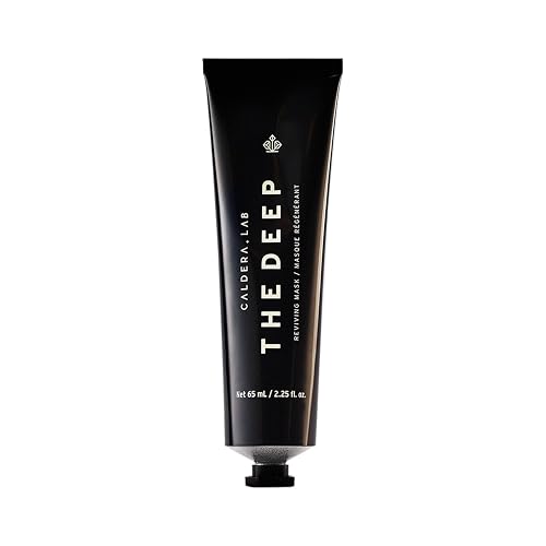 Caldera + Lab The Deep | Men's Organic Hydrating Clay Face Mask for Dry, Sensitive, & Normal Skin – Vegan, Natural & Antioxidant Packed Exfoliating Skincare Facial Treatment