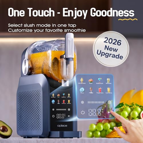 7-in-1 Slushie Machine & Soft Serve Ice Cream Maker,88oz with No Ice Needed,Slushy Machie for Home,Frozen Drink,Margarita,Cocktail,Daiquiri,Frappe,Milkshake,and More Smoothie by oplace - Used condition - Image 3