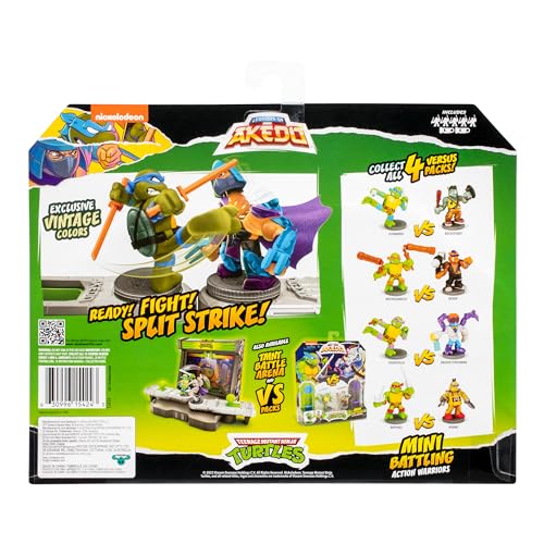 Legends of Akedo Teenage Mutant Ninja Turtles Battle Pack Includes Mini Battling Warriors Donatello, Leonardo, Michelangelo, Raphael, Shredder 2 Silver Battle Controllers - Image 4