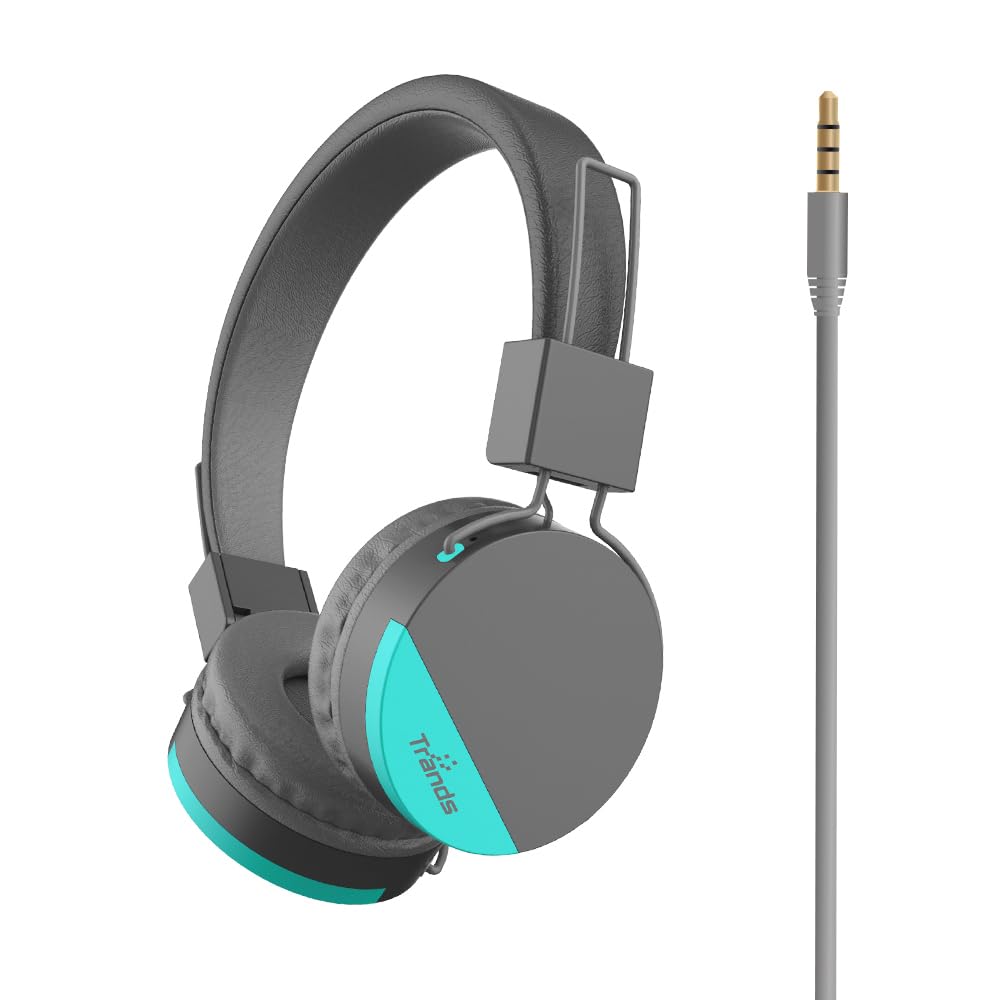 TRANDS TR-HS144 On-Ear Wired Headphones with 40mm Drivers, 3.5mm Jack, Built-in Mic, 1.2m Cable, 105dB Sensitivity, Lightweight Design, Compatible with Mobiles, Laptops & Gaming Devices (Black)-image-41