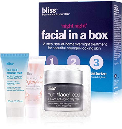 Bliss night facial in a box