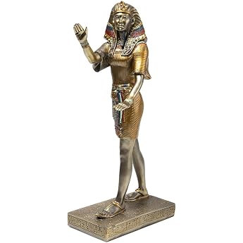lachineuse Pharaoh Statue 31cm - Egyptian God - Decorative Statue from Ancient Egypt - Egyptian Object Figure - Golden Egyptian Bust - Original Decorative Gift Idea - Interior Decoration