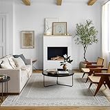Surya Monaco Teppich Schlafzimmer, Wohnzimmer, Esszimmer, Flur - Moderne Boho Teppich Geometrisches Muster - Weicher Skandinavisch Wohnzimmerteppich Orientalisch - Carpet 120x170cm Groß Teppich Beige