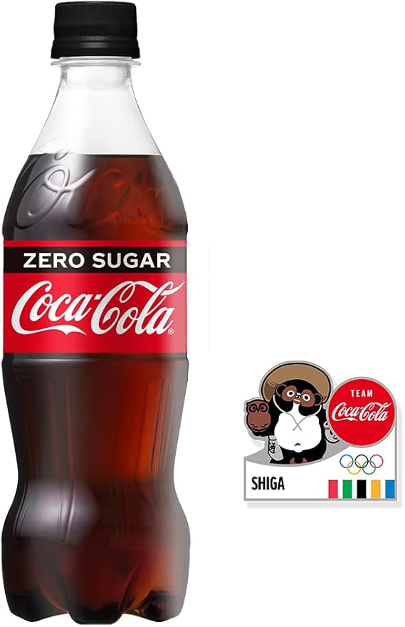 Amazon コカ コーラ オリンピック聖火リレー 都道府県ピン付き 滋賀 コカ コーラ ゼロ 500mlpet 24本 Coca Cola Zero コカ コーラゼロ 炭酸飲料 通販