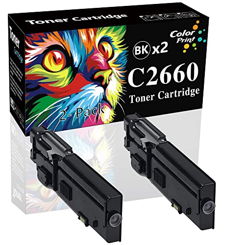Cartouche de toner 593-BBBU noir pour imprimante Dell 2660dn et C2665dnf pack de 2