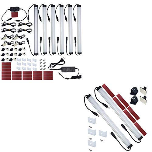 Litever Under Cabinet LED Light Kit Warm White 3000K Plug