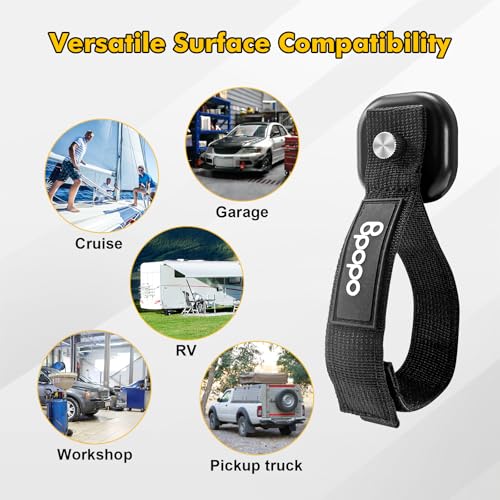 BPOPO 2 Stück Verlängerungskabel & Schlauch Organisierer,kabelaufhängung mit magnethaken,Garagenhaken zum Aufhängen von Gartenschläuchen, Seilen,Kabel und Werkzeugen