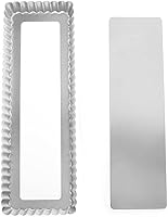 Vista 2 de Fox Run 44531 - Sartén rectangular para tartas, 14.1 x 4.7 x 1 pulgadas, acero inoxidable plateado con parte inferior extraíble, grande