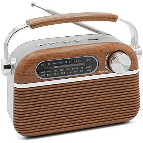 Radio Vintage USB/MP3/SD Portátil Fishtec Cover