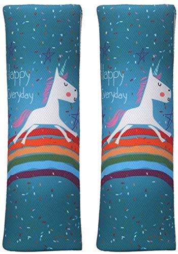 CYWQ 2 almohadillas para cinturón de seguridad de unicornio, para niños, para cinturón de...