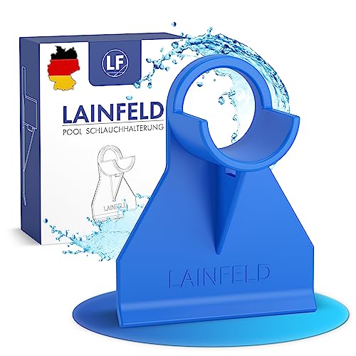 LAINFELD Kunststoff Pool Schlauchhalterung | 26-38 mm | Pool Schlauchhalter als Knickschutz | Rohrhalter für Absperrventil Poolschlauchhalter Halterung Verwendung für Pools