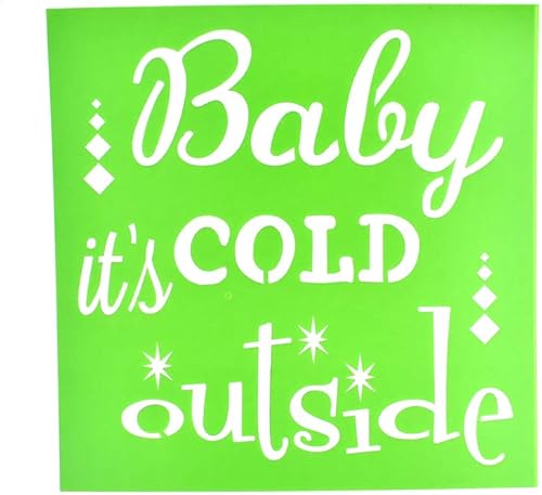 Homeford Baby It's Cold Outside Christmas - Plantilla multimedia, 6 pulgadas