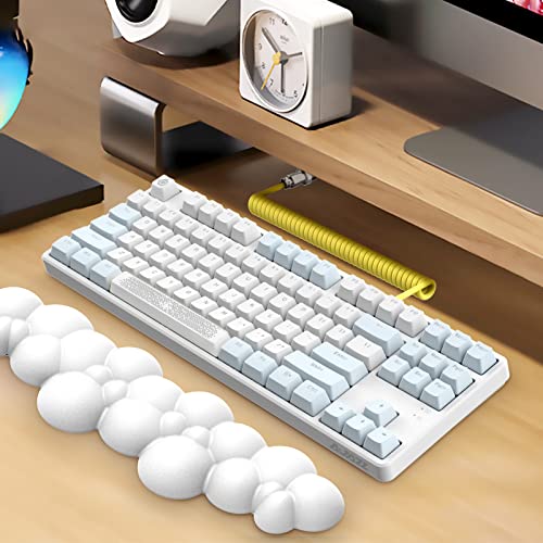 Miniatura 9 de Ajazz Ak873-75 Teclado Para Juegos-Tkl 80 Hot-Swappable Blue Switch Mecánico Teclado Cable Usb C Espiral Reposamuñecas-Lightsync Rgb-Compacto 87 Tecla-Cubierta Magnética Detachable Para Pc Mac
