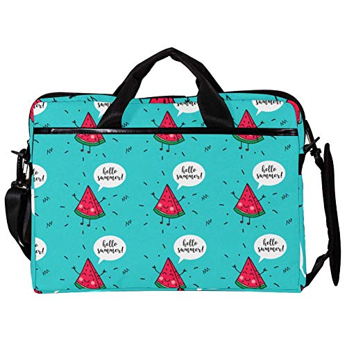 Sac ordinateur portable 14 15 pouces Hello Summer pastèque sacoche épaule