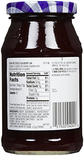 Smucker's Sugar Free Seedless Blackberry Jam - 12.75 oz - 2 pk image 4