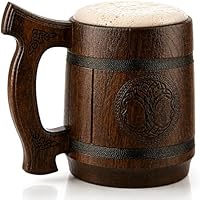 TESLYAR 0.6 Taza Vikinga Regalo Hombre Original Jarra de Cerveza