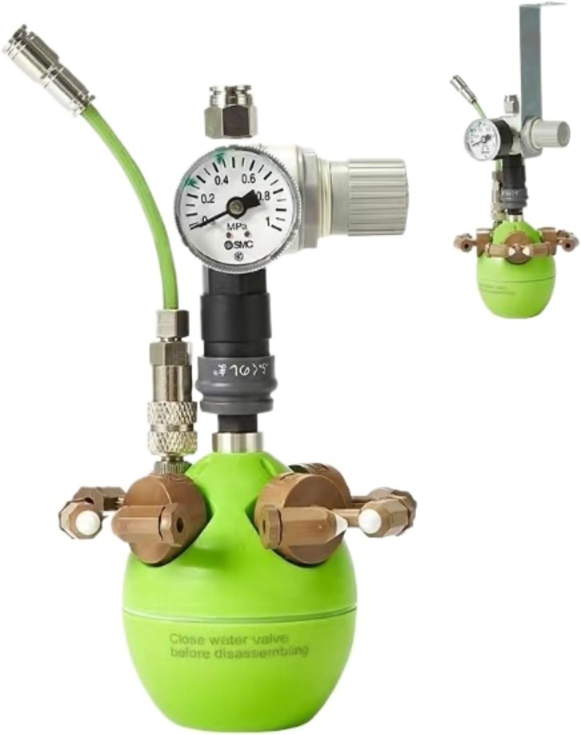 Dry Mist Industrial Humidifier, with 4 Outlets - 3-5 Micron Gasified Mist, 8mm Quick-Connect, for Factory, Workshop, Greenhouse